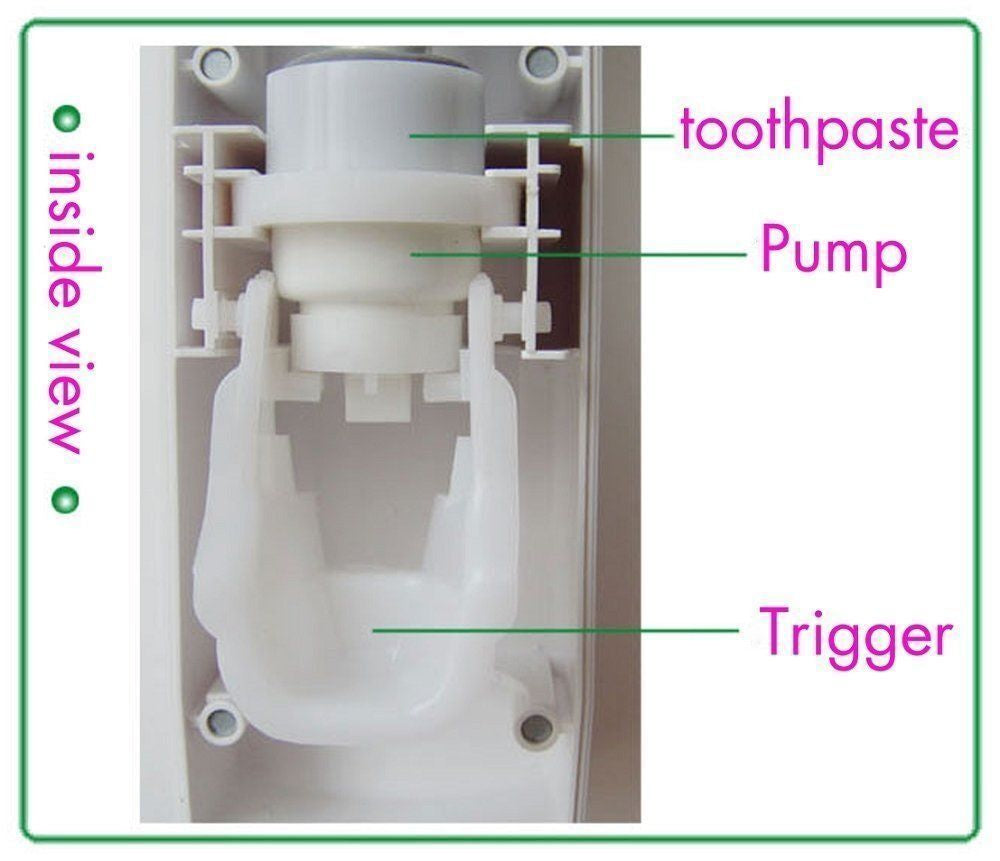 UV Light Sterilizer Toothbrush Holder Cleaner & Automatic Toothpaste Dispenser