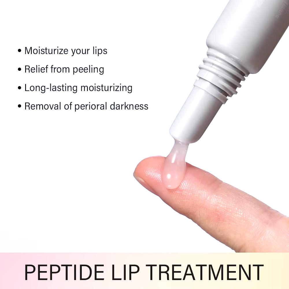 Peptide Lip Treatment Moisturizing Lip Mask Gel to Remove Dead Skin Lipstick Base Lip Cream Lip Care Mask 10Ml