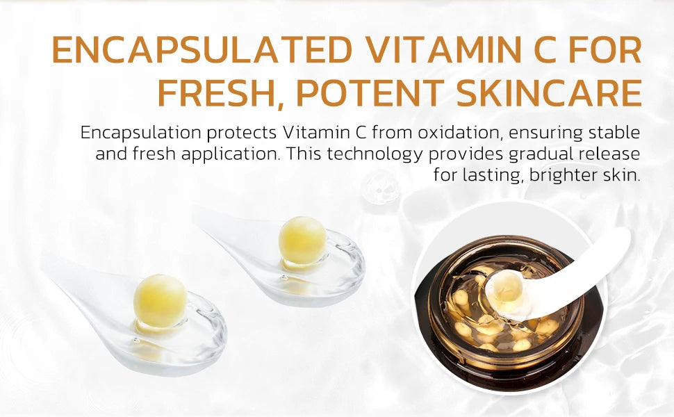 Deep Vitamin C Golden Capsule Hydrating Face Moisturizer, Antioxidant Protection, Lightweight Daily Skincare