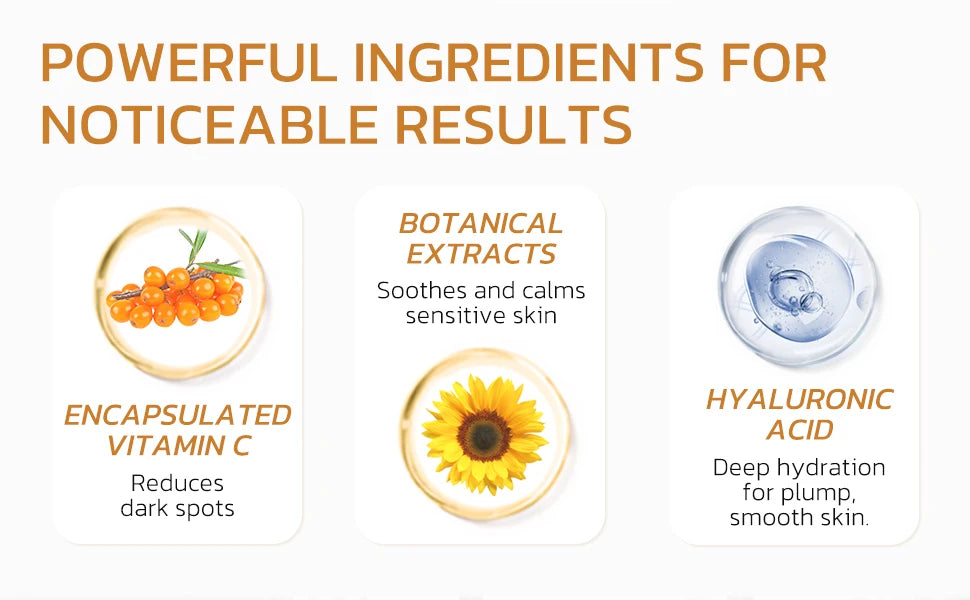 Deep Vitamin C Golden Capsule Hydrating Face Moisturizer, Antioxidant Protection, Lightweight Daily Skincare